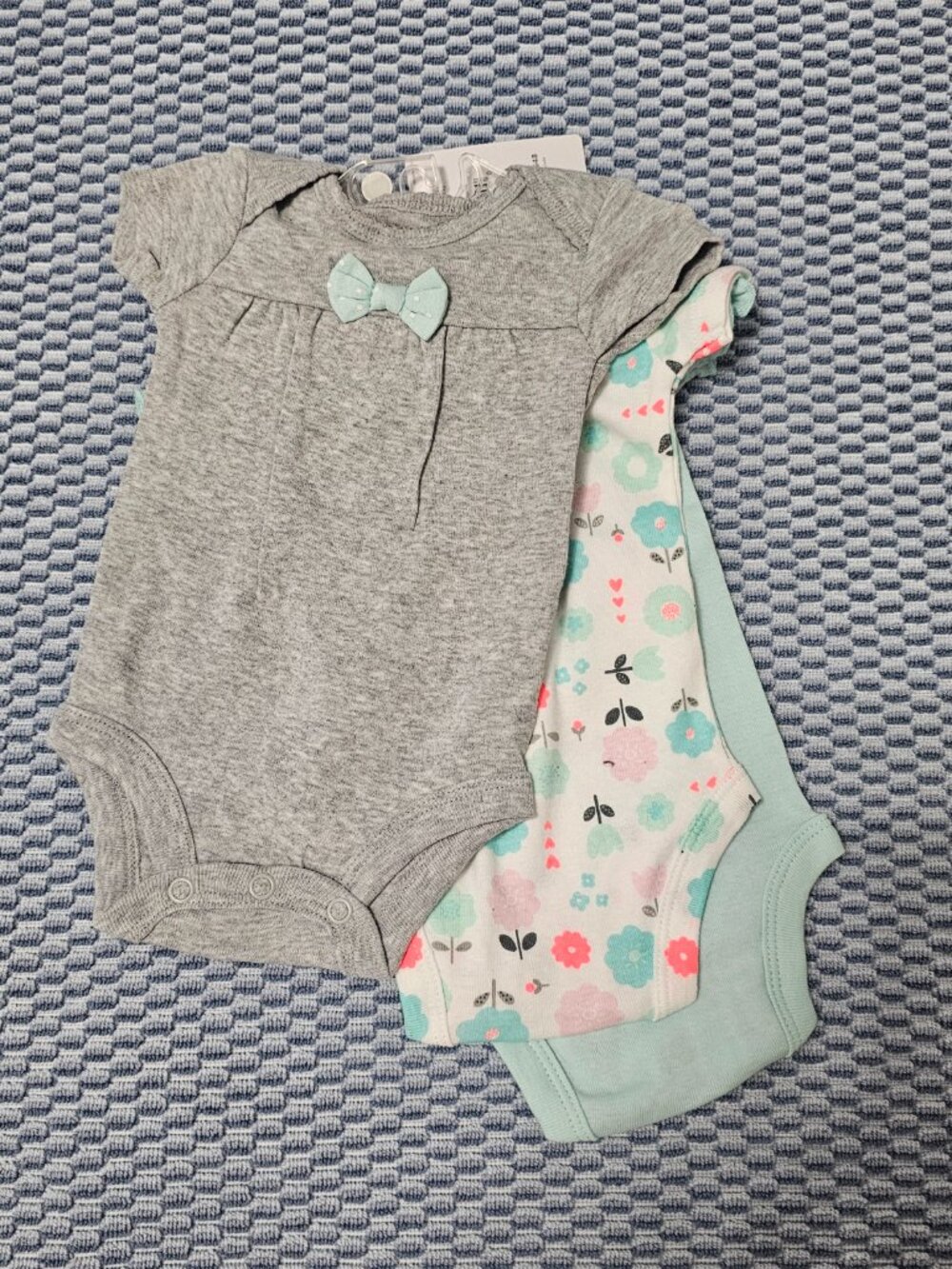 NEW Carter's Child of Mine 6pk Baby Girl Bodysuit Bundle | Newborn & 3-6 months - Picture 3 of 6